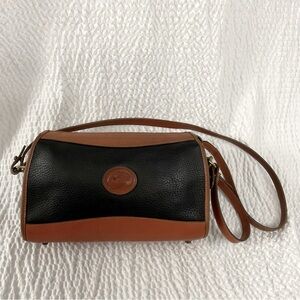Vintage Dooney & Bourke Black & Tan  Crossbody Bag
